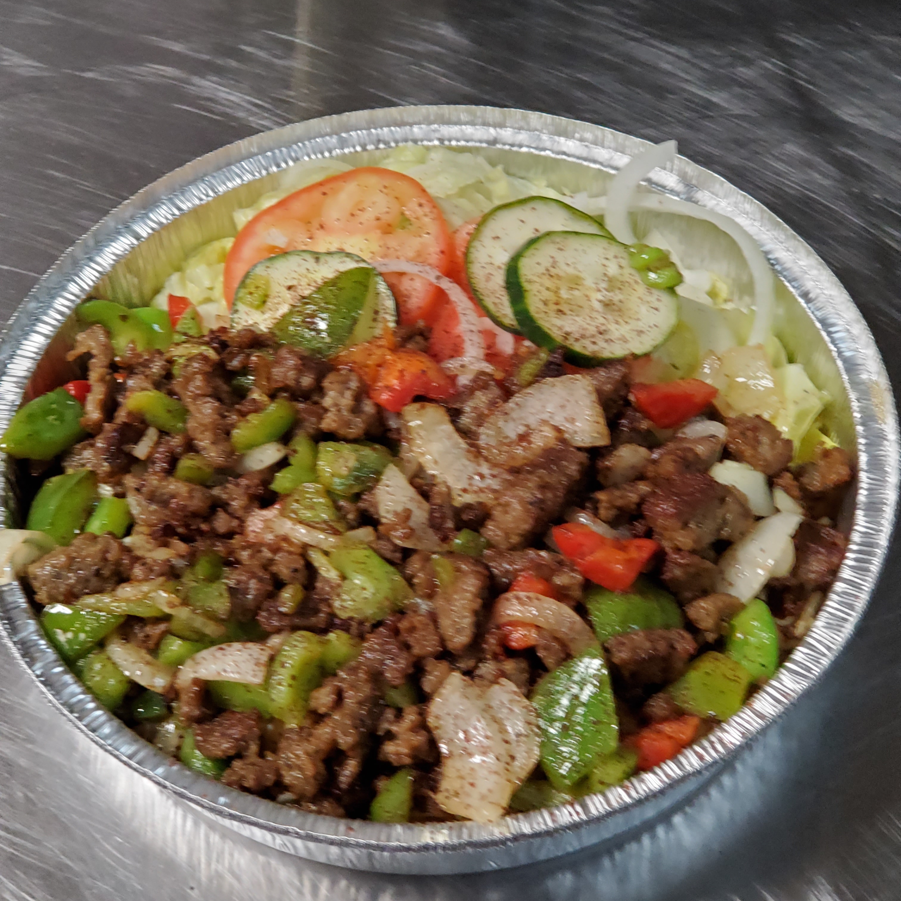 Order Lamb over Rice food online from Halal Gyro Express store, San Jose on bringmethat.com