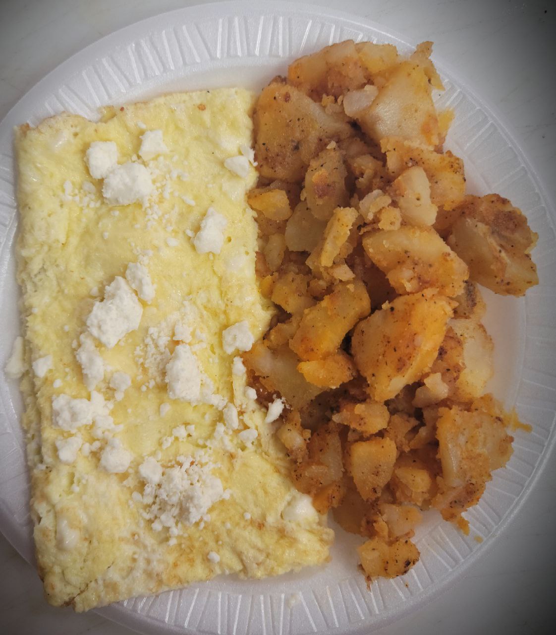 Order FETA CHEESE OMELETE food online from BAGELS N CREAM store, Robbinsville Township on bringmethat.com