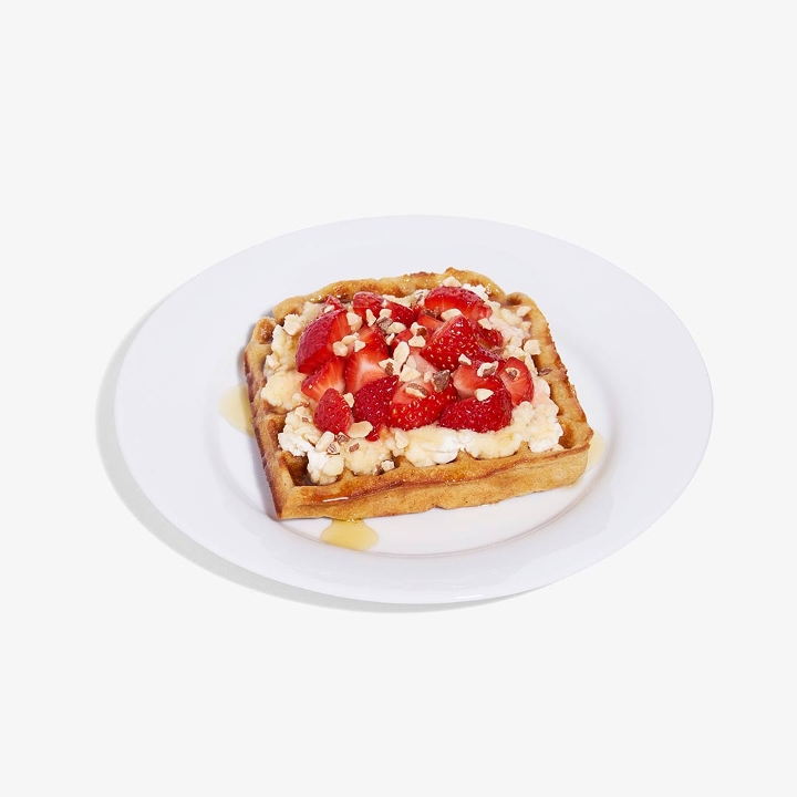 Order Strawberry Almond Waffle. food online from Project Juice Test Kitchen store, San Francisco on bringmethat.com