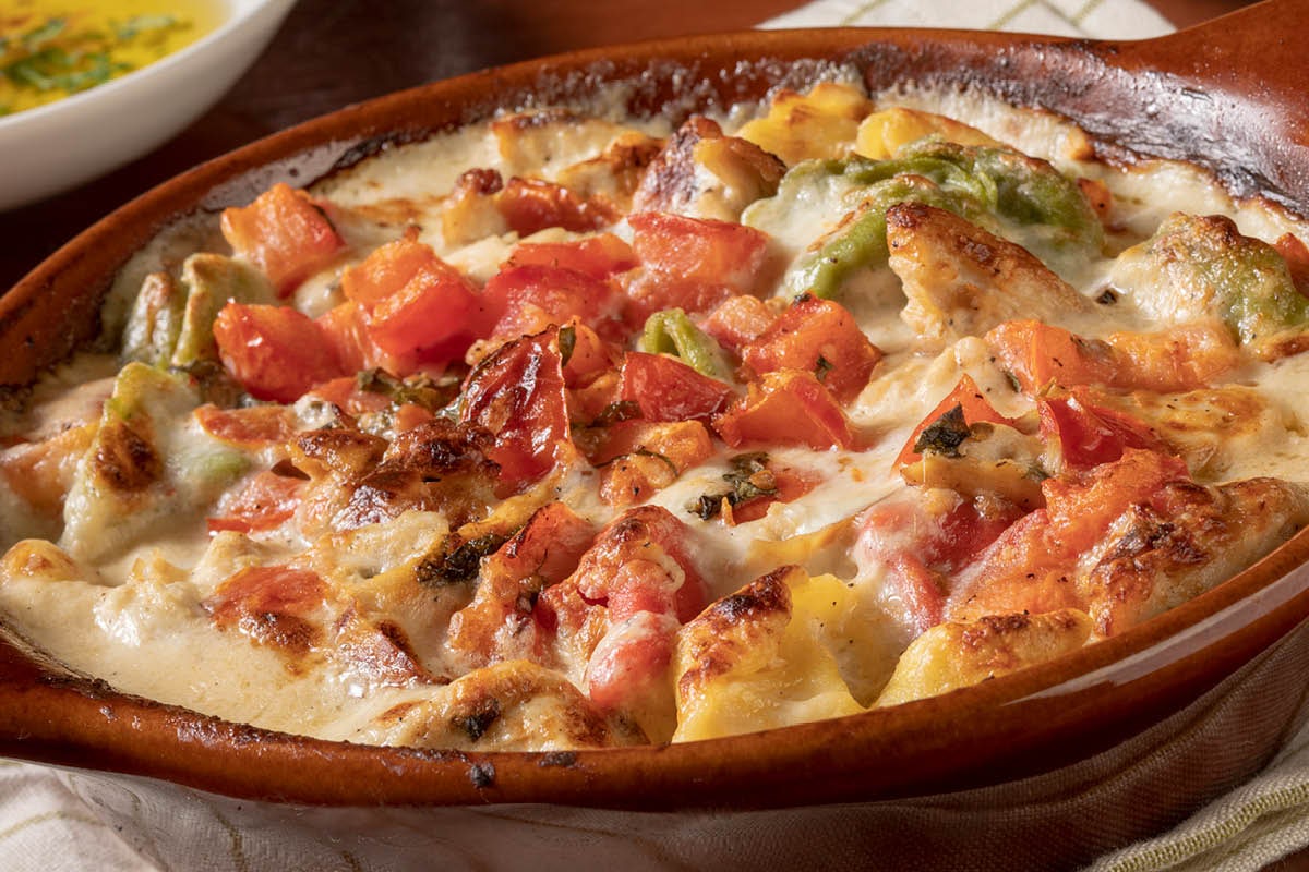 Order Baked Chicken Gratinati food online from Bertucci's store, Plymouth Meeting on bringmethat.com