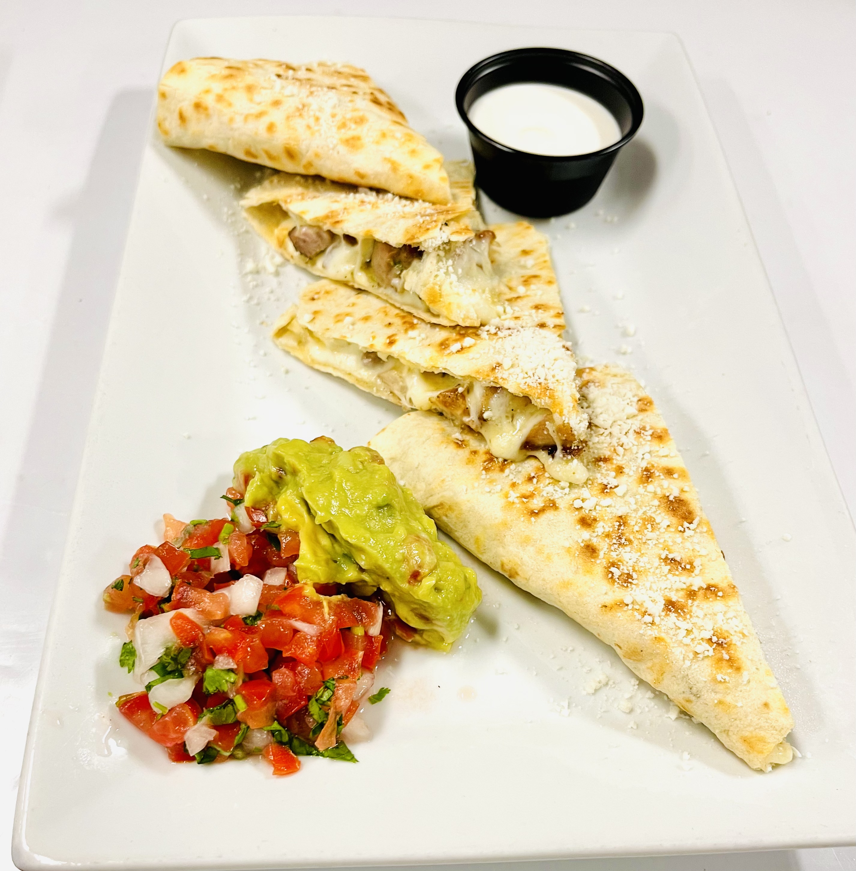 Order Quesadillas food online from Don pancho villa restaurant store, Brooklyn on bringmethat.com