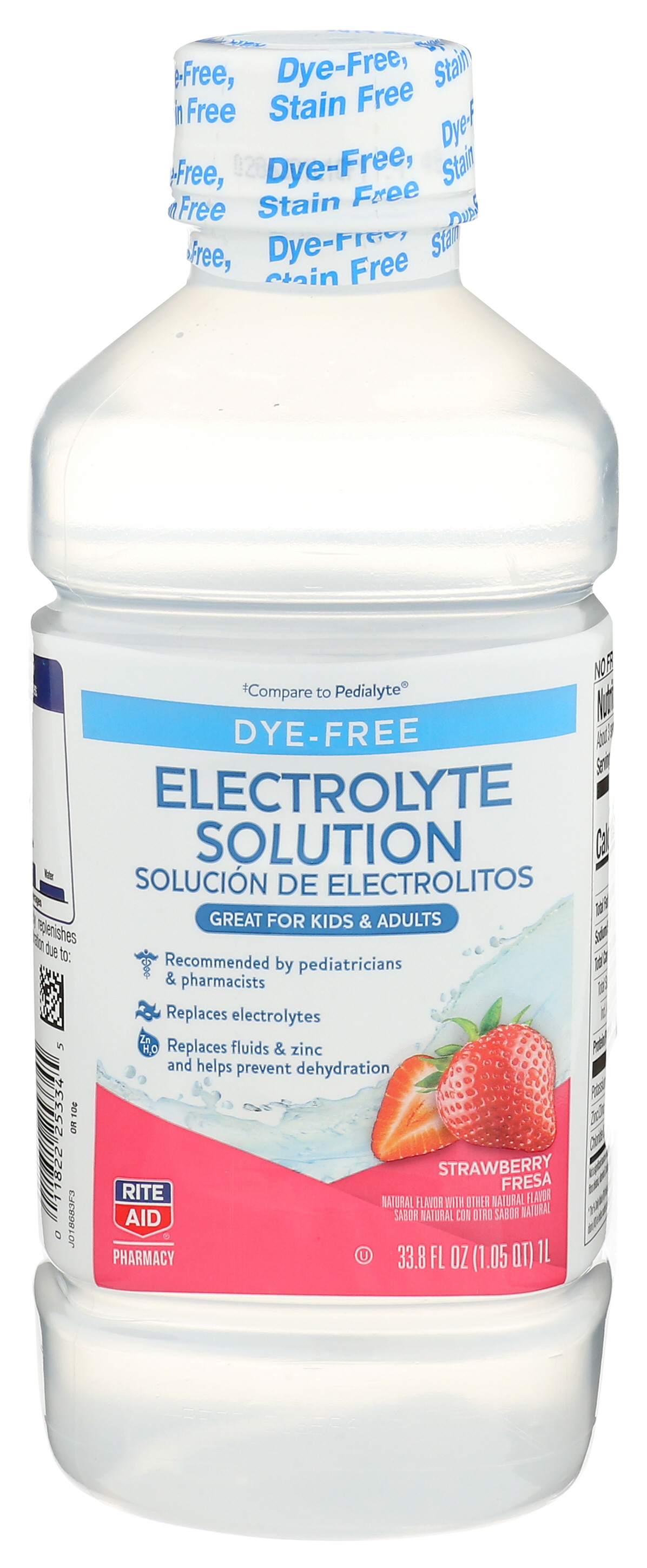 Order Rite Aid Electrolyte Solution, Strawberry - 33.8 fl oz food online from Rite Aid store, MILLER PLACE on bringmethat.com