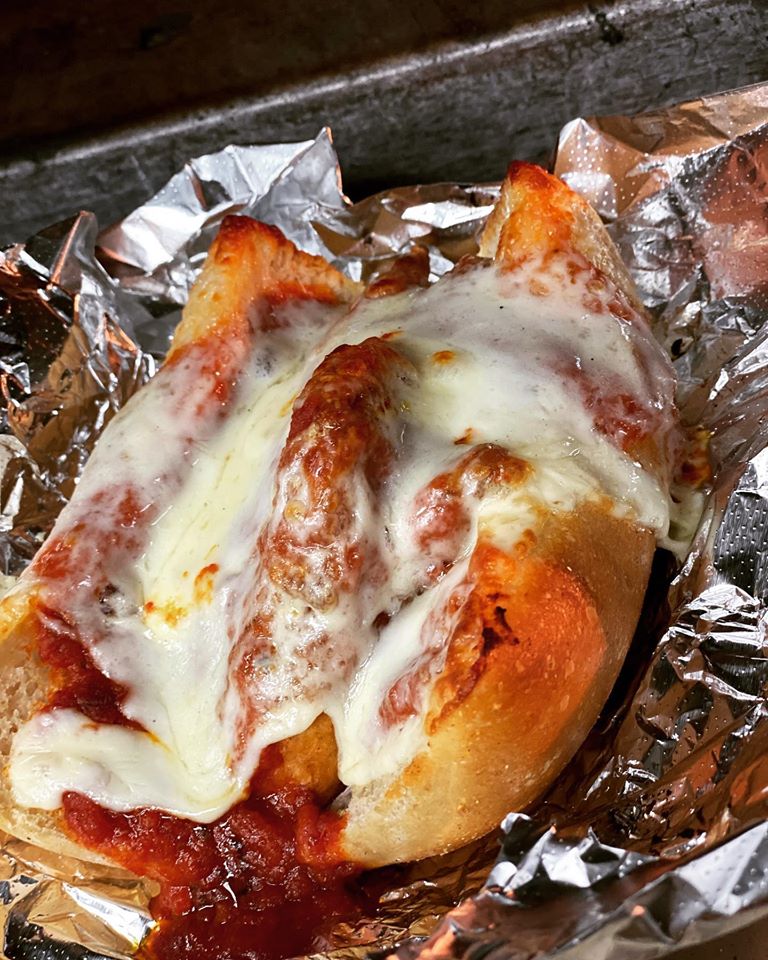 Order Chicken Parmigiana Sandwich food online from Bertolli River Pizza store, River Forest on bringmethat.com