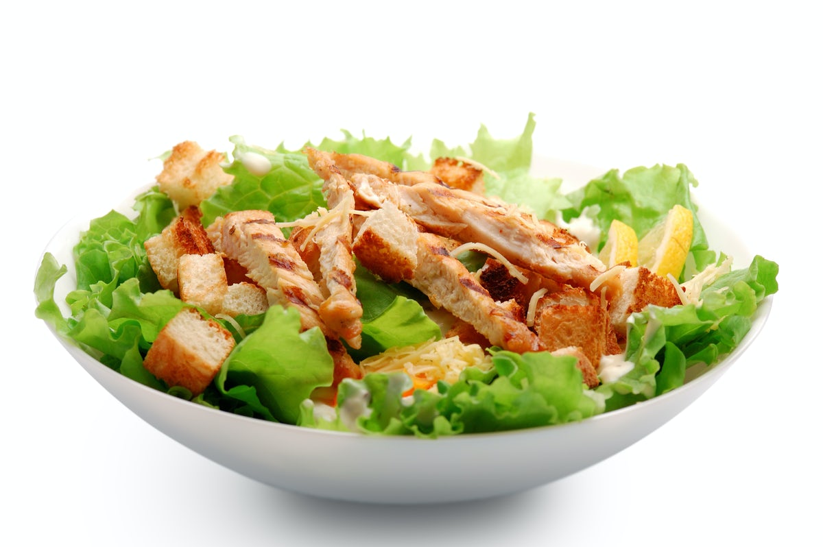 Order Chicken Caesar Salad food online from Sbarro store, Chicago on bringmethat.com