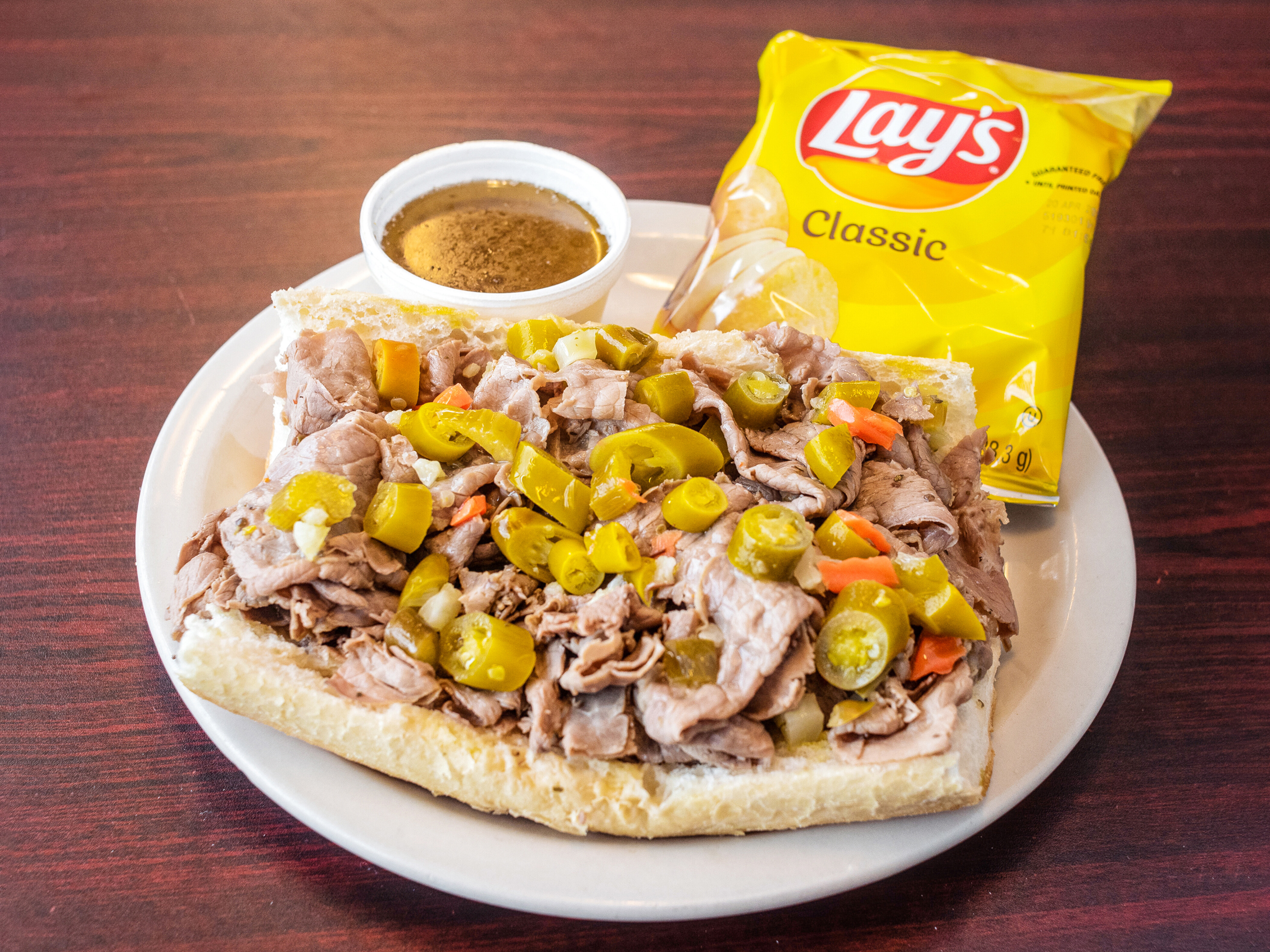 Order Italian Beef Sandwich food online from South Of Chicago Pizza & Beef store, Greenwood on bringmethat.com