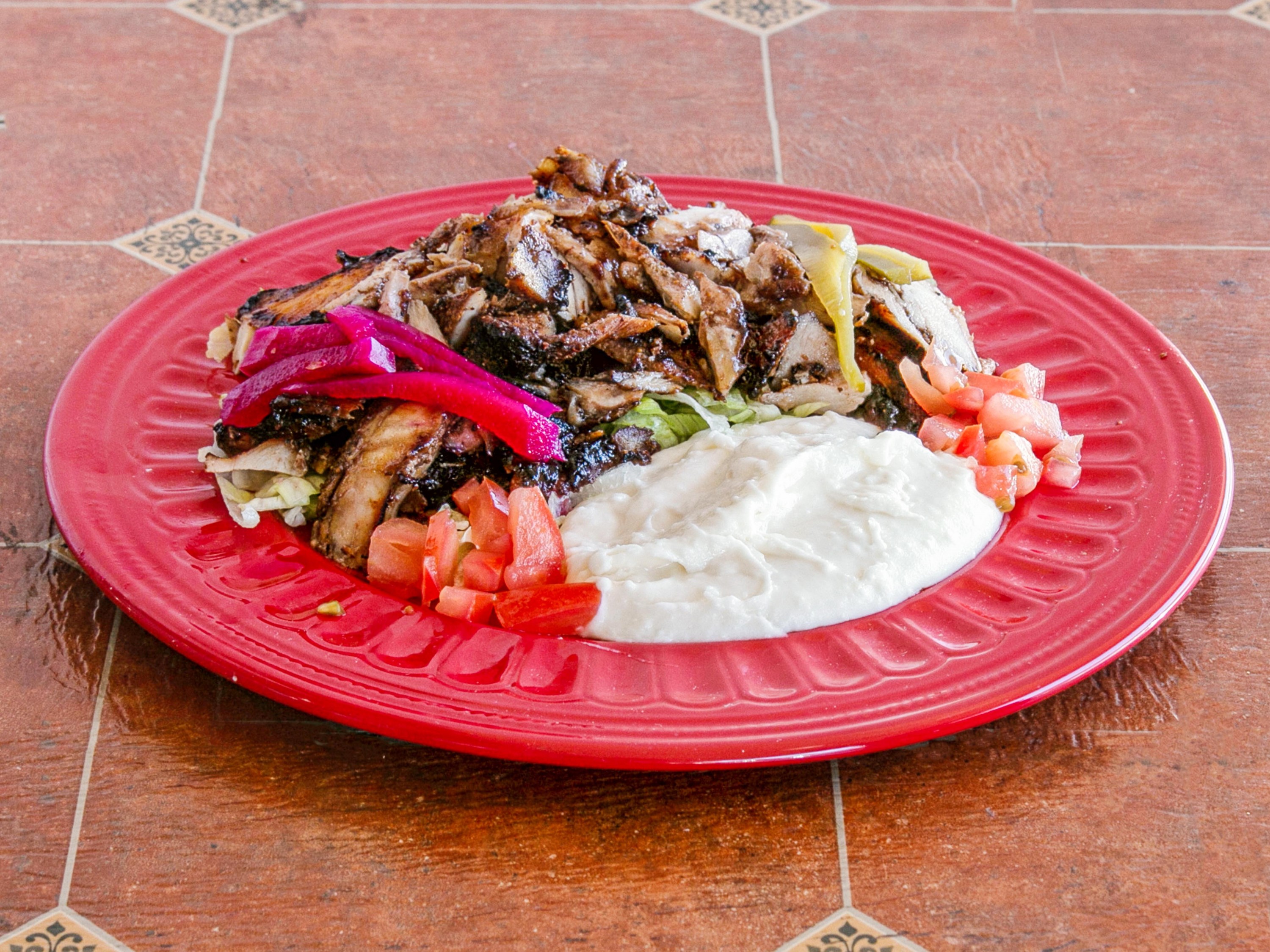 Order Shawarma Plate food online from The Lebanese Oven store, Ventura on bringmethat.com