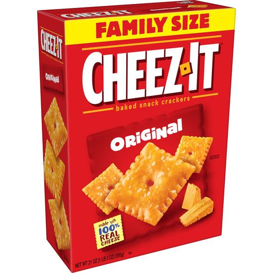 Order Cheez-It Original Cheese Crackers Family Size, 21 OZ food online from Cvs store, MONTEZUMA on bringmethat.com