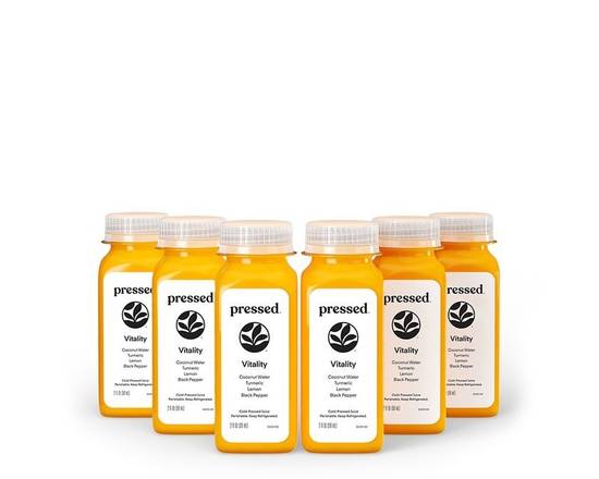 Order Vitality Shot 6-Pack | With Turmeric food online from Pressed store, Fresno on bringmethat.com