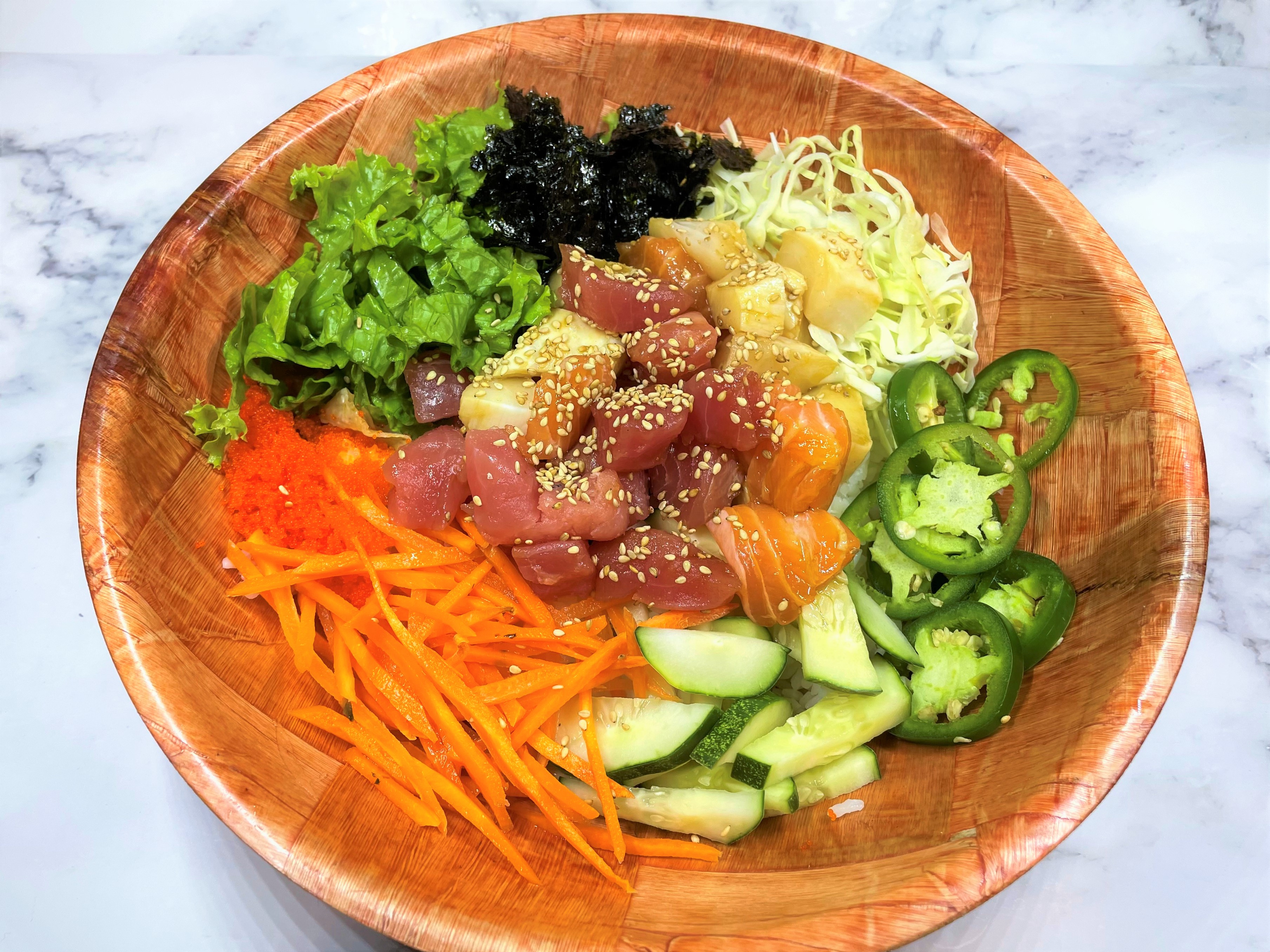 Order Korean Spicy Sashimi Bowl food online from Izakaya Hi store, Houston on bringmethat.com