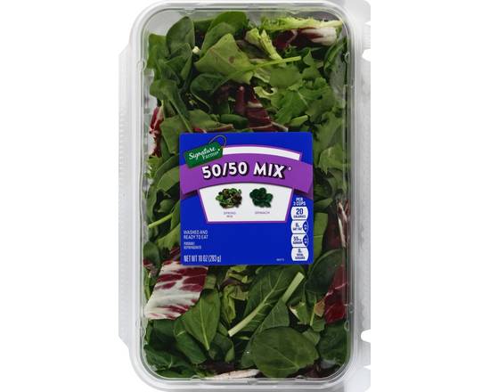 Order Signature Farms · 50/50 Mix Salad (10 oz) food online from Albertsons Express store, Fort Worth on bringmethat.com