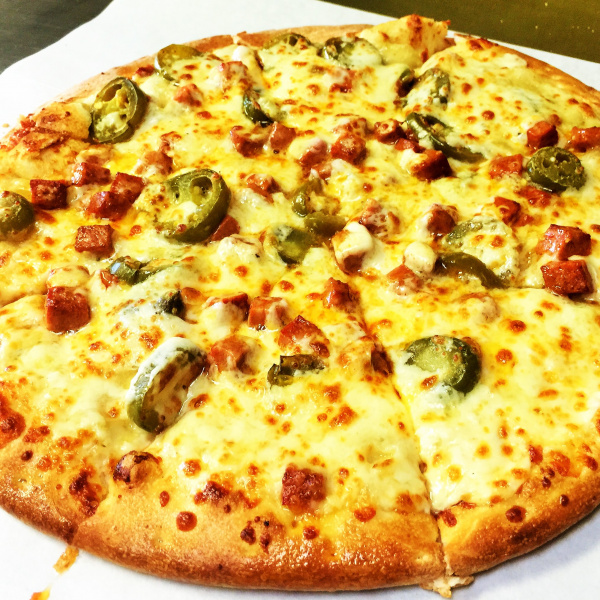 Order Chile Verde Pizza food online from Big Daddy's Pizza store, Littleton on bringmethat.com