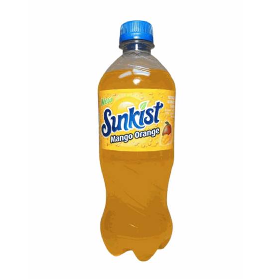 Order Sunkist Mango Orange 20 Oz Bottle food online from IV Deli Mart store, Goleta on bringmethat.com
