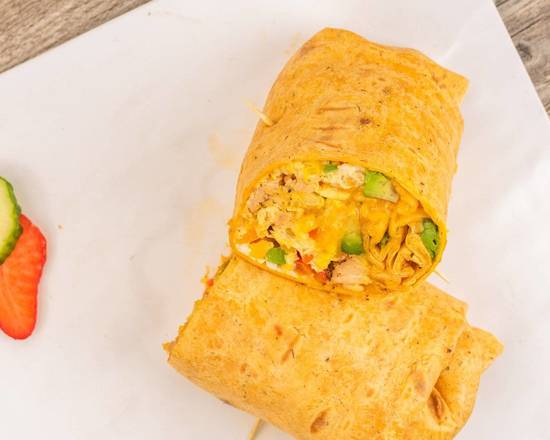 Order Spicy Egg & Chicken Avocado Wrap food online from Avocado Theory Express store, Tinley Park on bringmethat.com