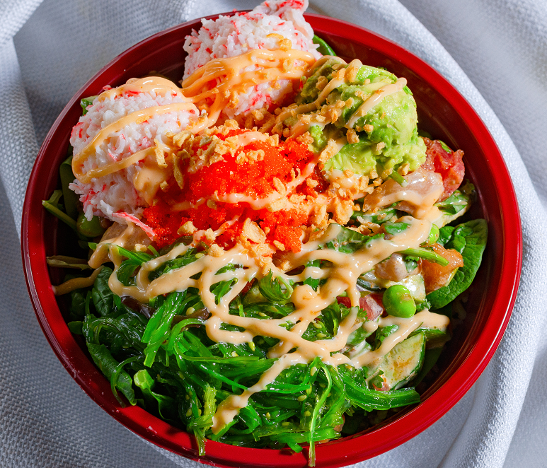 Order 3 Scoops Bowl food online from Poke Poki store, La Verne on bringmethat.com