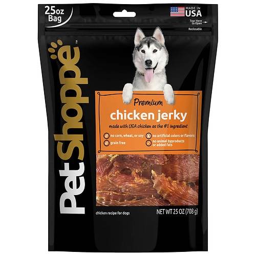 Order PetShoppe Premium Jerky Chicken - 25.0 OZ food online from Walgreens store, Gold Canyon on bringmethat.com