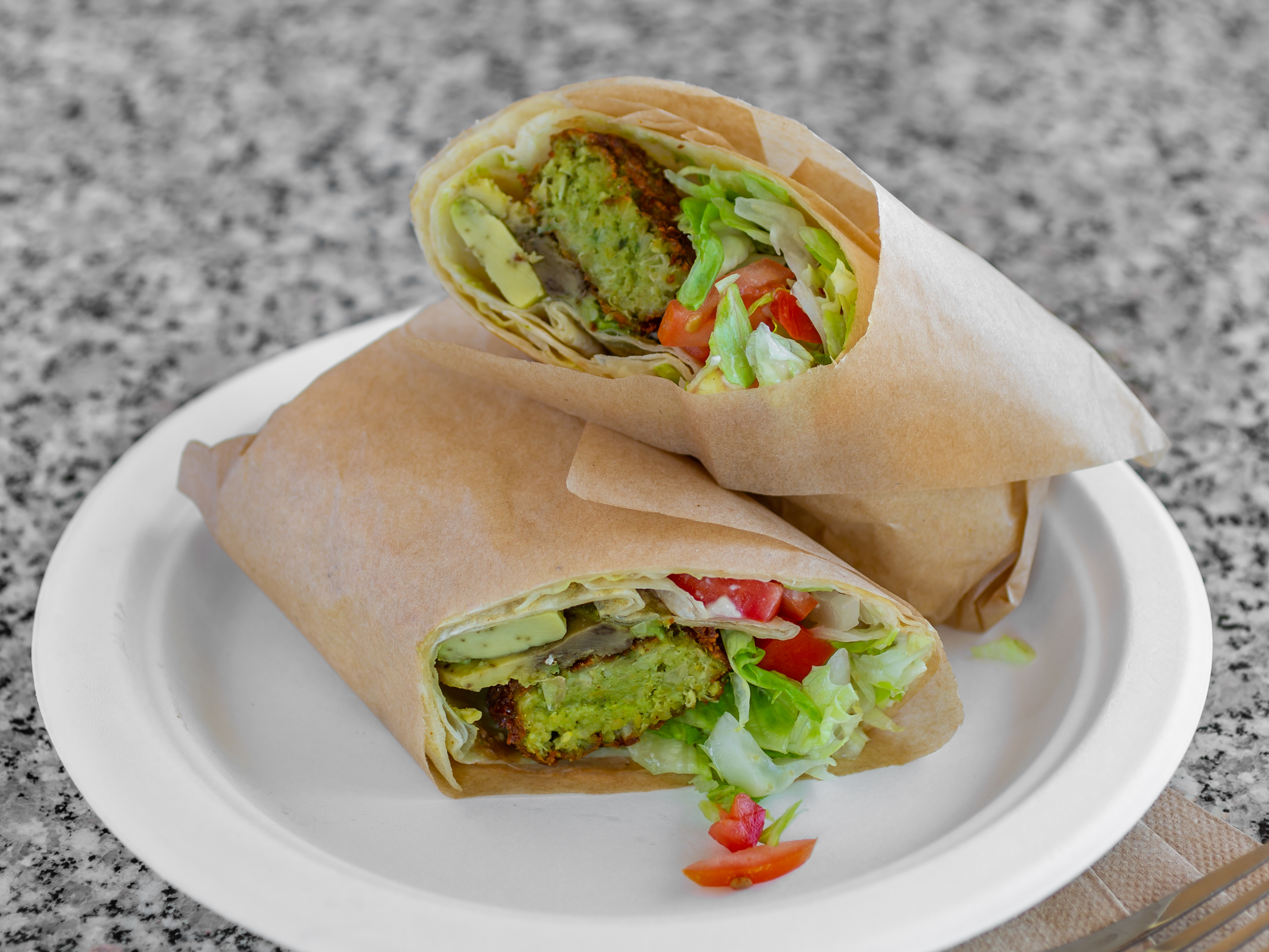 Order Chickpea Wrap food online from Falafel Palace store, Los Angeles on bringmethat.com