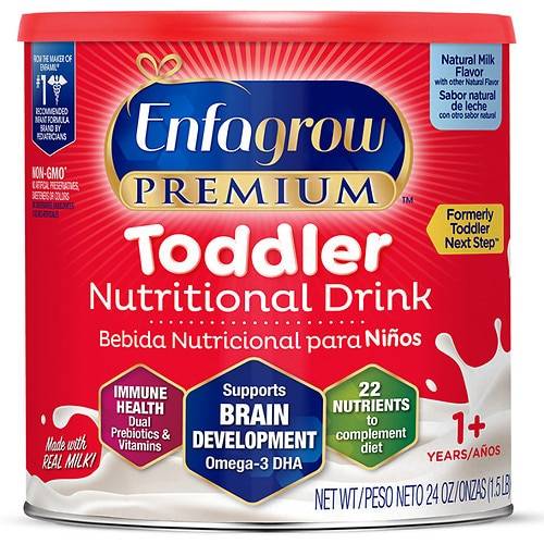 Order Enfagrow Premium Toddler Toddler Nutritional Drink Natural Milk - 24.0 oz food online from Walgreens store, Milledgeville on bringmethat.com
