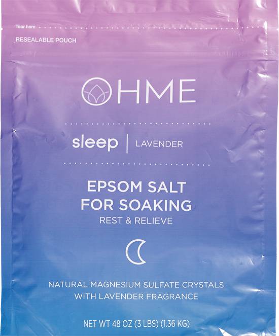 Order OHME Sleep Bath Epsom Salt, 48 OZ food online from CVS store, FRANKFORT on bringmethat.com