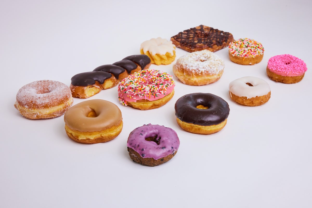 Order Mix #1 Dozen food online from Randy Donuts store, Santa Monica on bringmethat.com