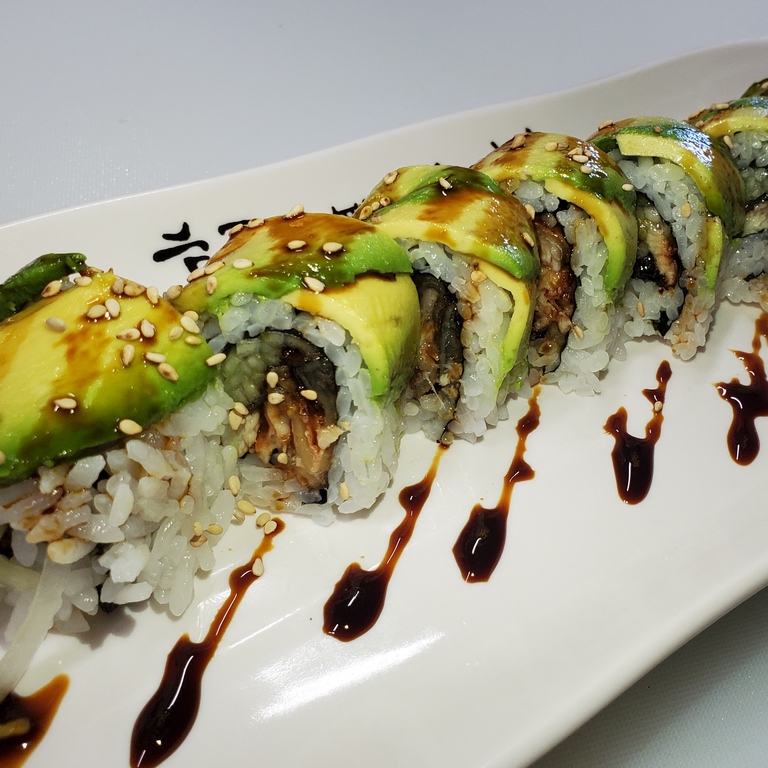Order Caterpillar Special Roll food online from Sushi Loco store, Long Beach on bringmethat.com