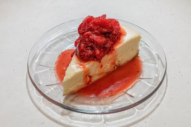 Order Cheesecake with Strawberries food online from Red Devil Italian Restaurant store, Phoenix on bringmethat.com