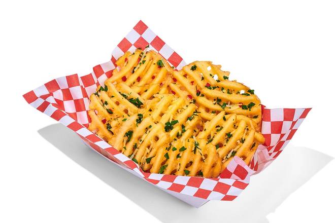 Order Truffle Parmesan Waffley Fries - Large food online from Burgerville store, Lake Oswego on bringmethat.com