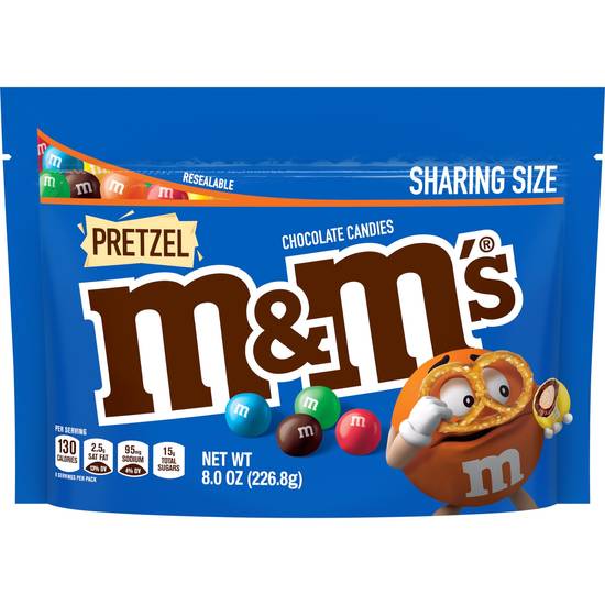Order M&M'S Pretzel Milk Chocolate Candy, Sharing Size, 8 oz Bag food online from Cvs store, PEARL on bringmethat.com