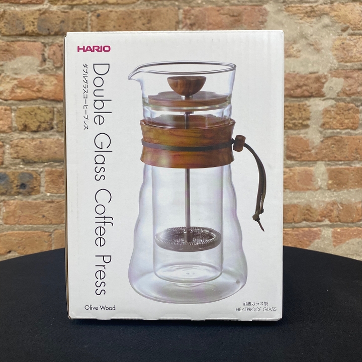 Order Hario Double Glass Coffee Press DGC-40-OV food online from Sparrow Coffee store, Naperville on bringmethat.com