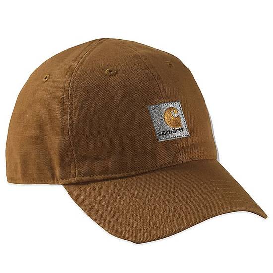 Order Carhartt® Solid Logo Hat in Brown food online from Bed Bath & Beyond store, Lancaster on bringmethat.com