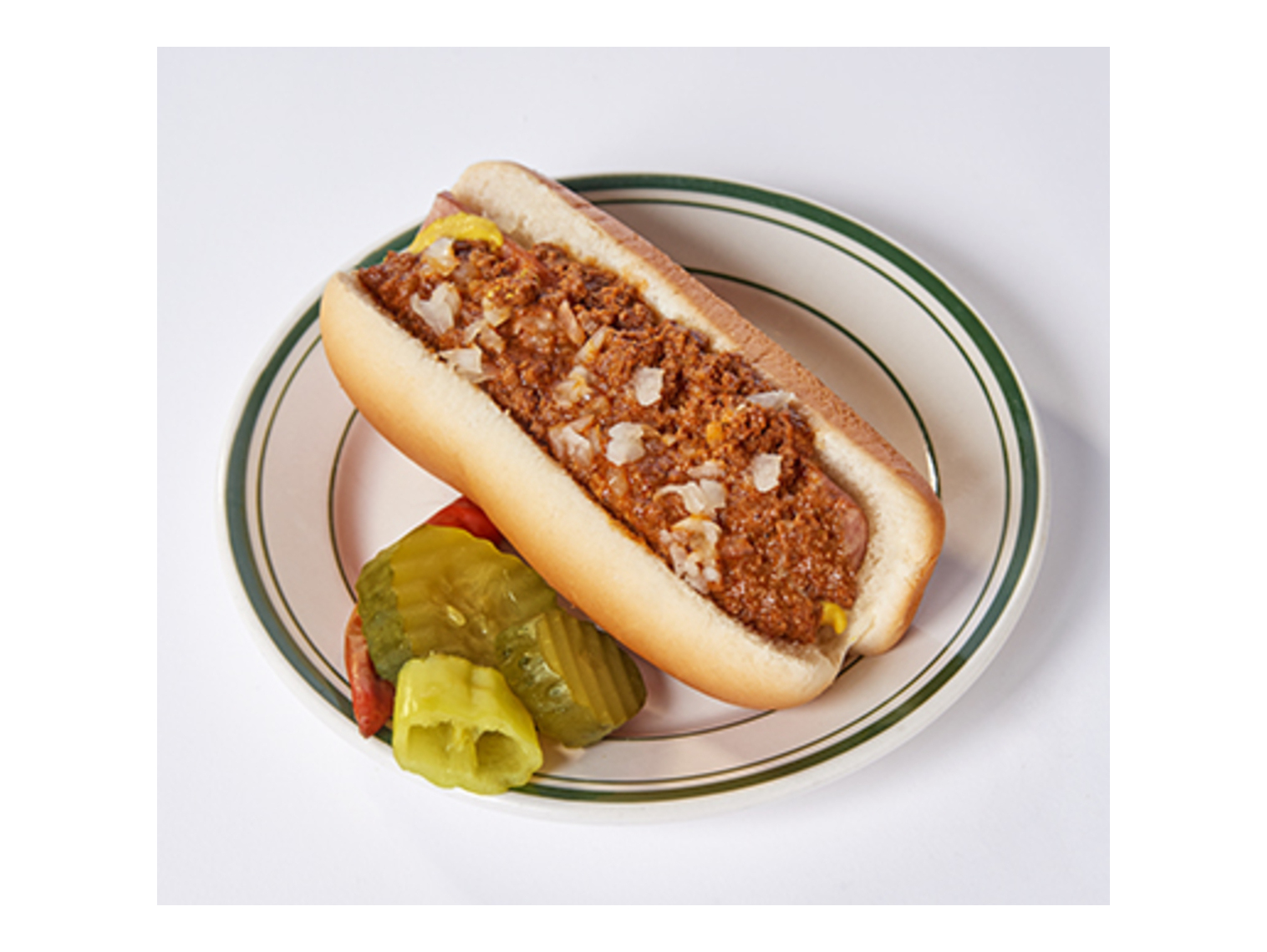 Order 1 Packo's Original Hot Dog food online from Packo At The Park store, Toledo on bringmethat.com