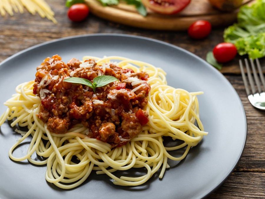 Order Pasta with Meat Sauce food online from Carusos Italian Kitchen store, Los Angeles on bringmethat.com