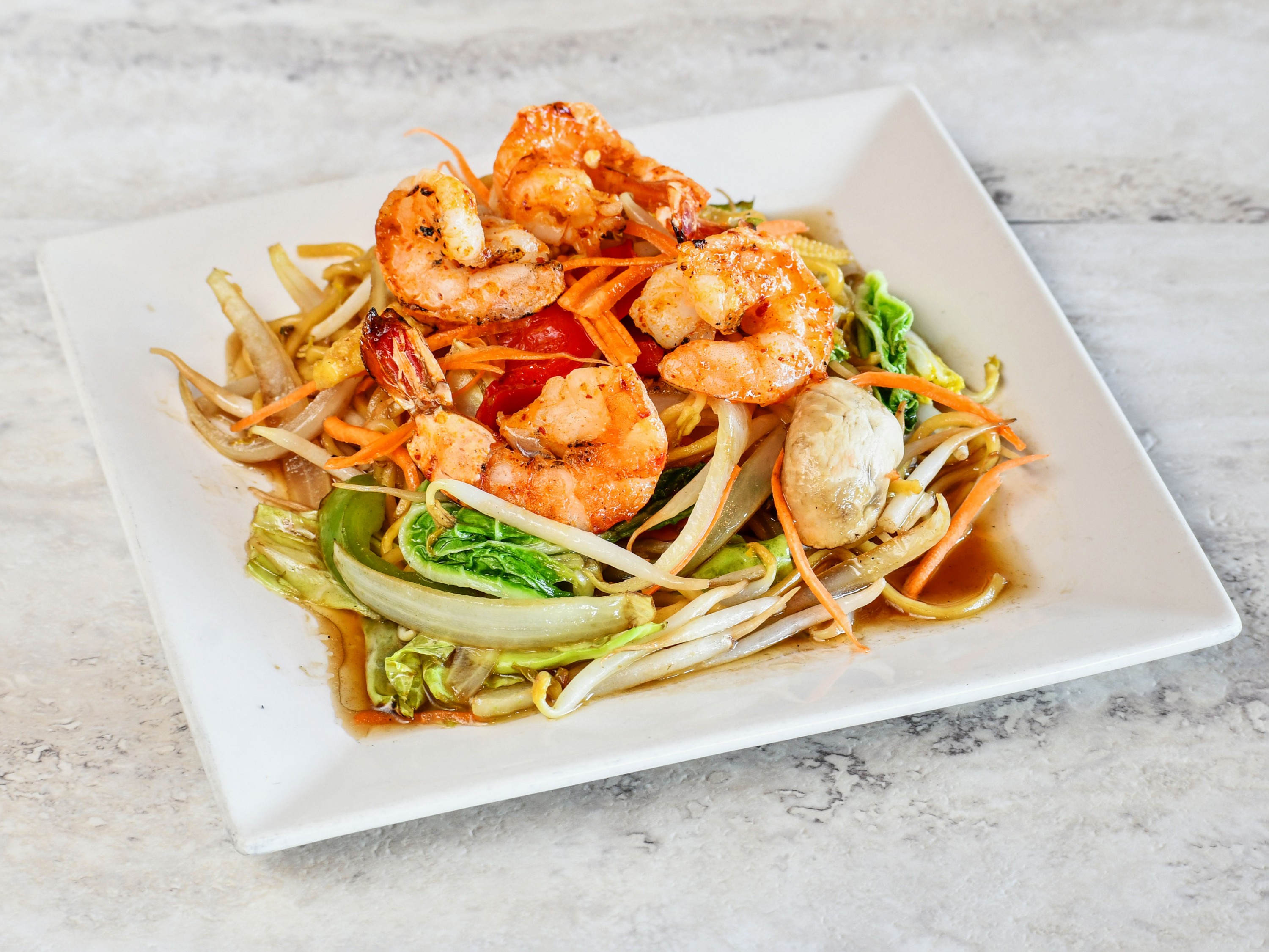 Order 7. Chow Mein Noodles food online from Thai Bbq store, West Covina on bringmethat.com