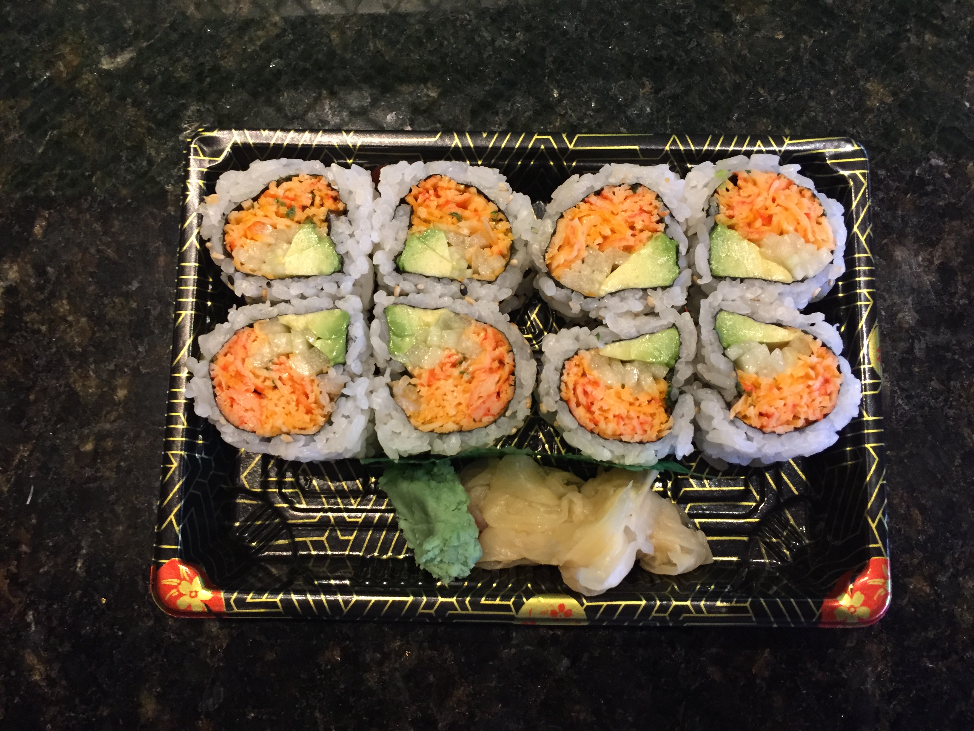 Order R19. Spicy California Roll food online from Tengu Asian Bistro store, Albany on bringmethat.com