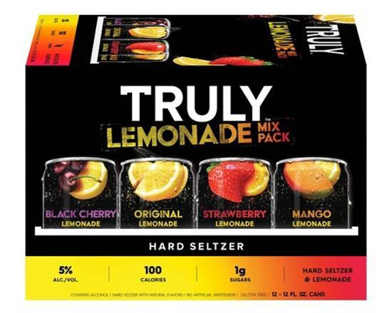 Order Truly Lemonade, 12pk-12oz can beer (5% ABV) food online from Samco Food Store store, Bakersfield on bringmethat.com