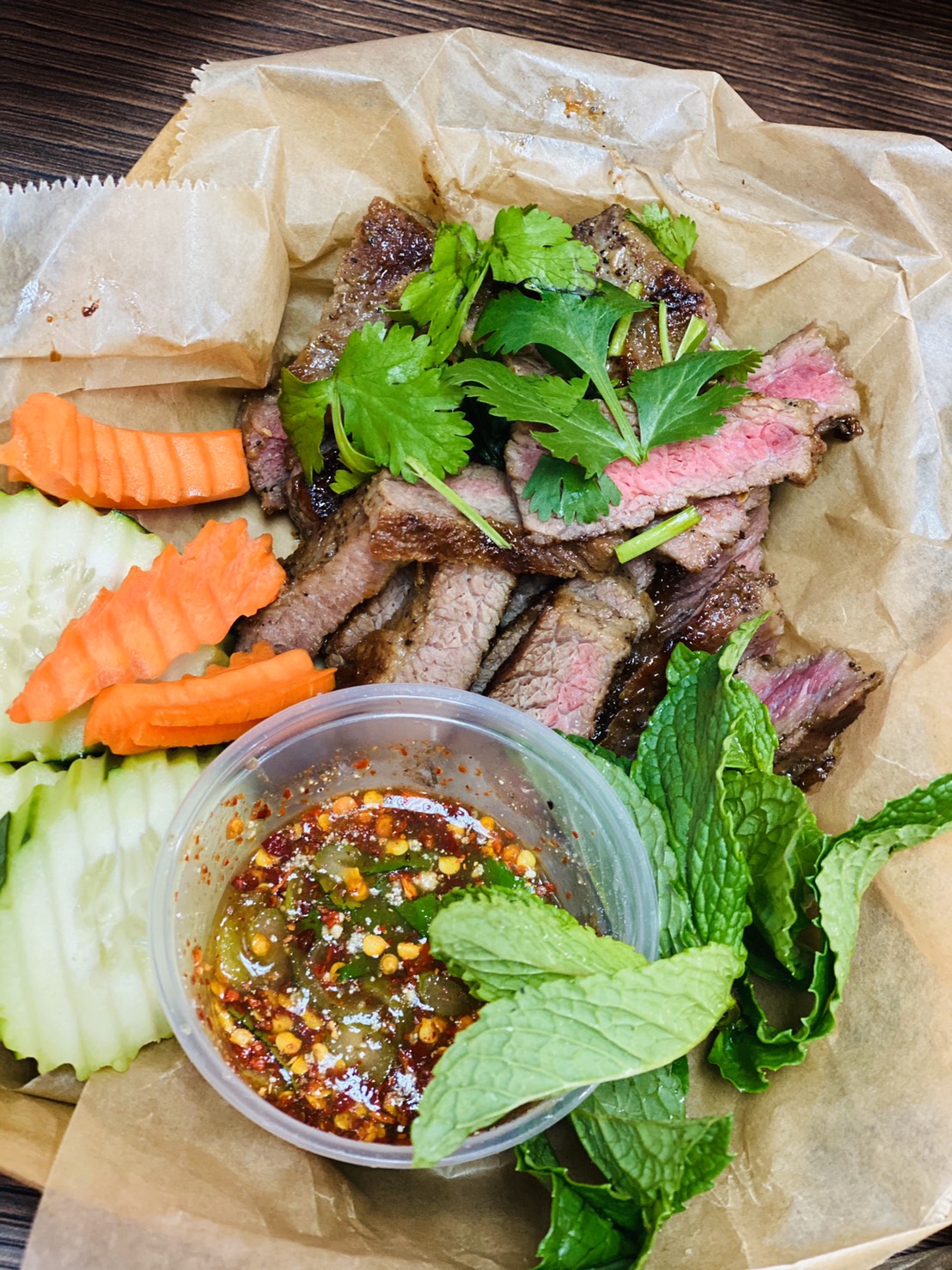 Order 3. Grill Beef food online from Ano-Thai Kitchen store, Temecula on bringmethat.com