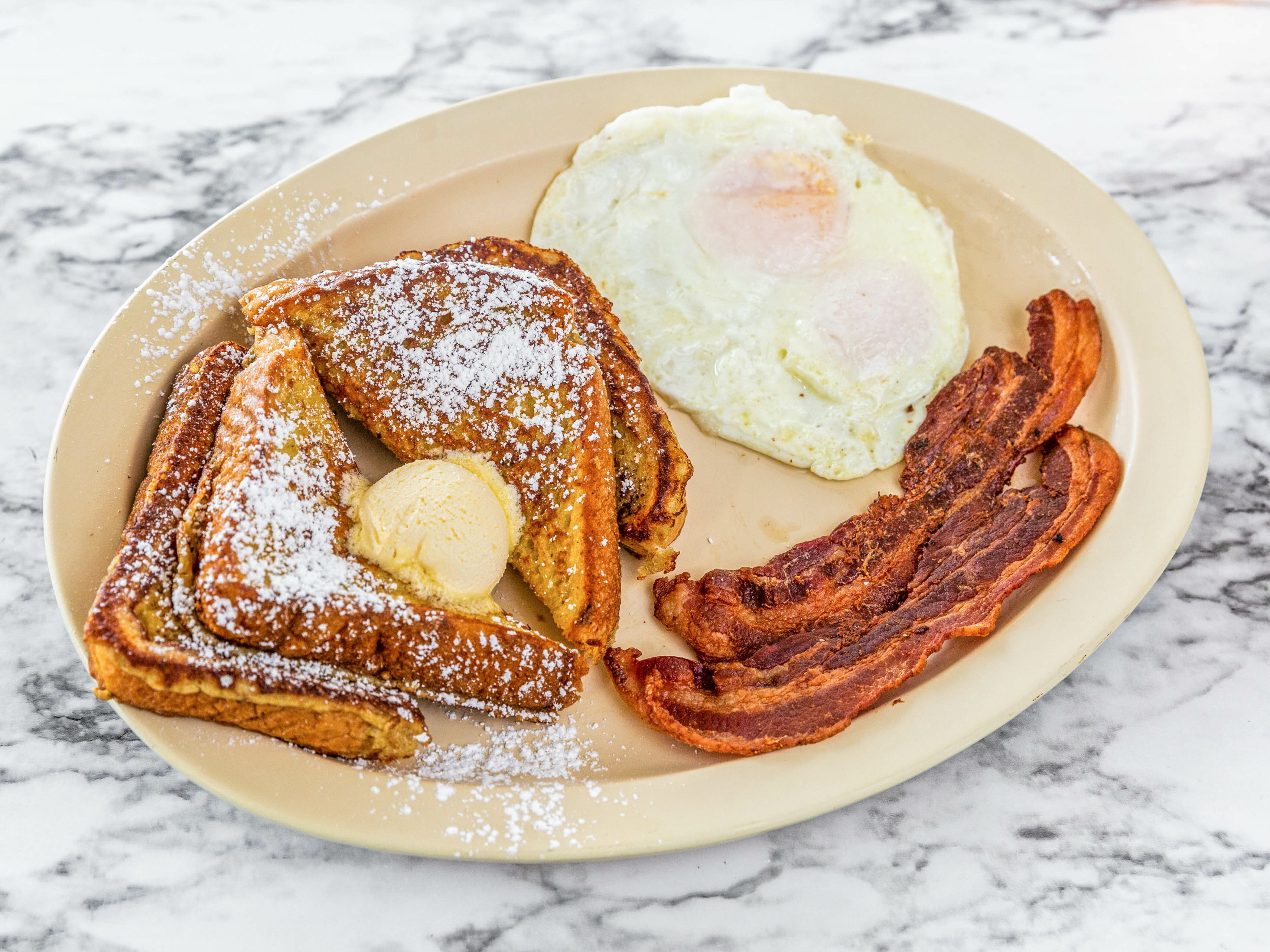 Order Kids French Toast and Egg food online from Jim Burgers store, Norwalk on bringmethat.com