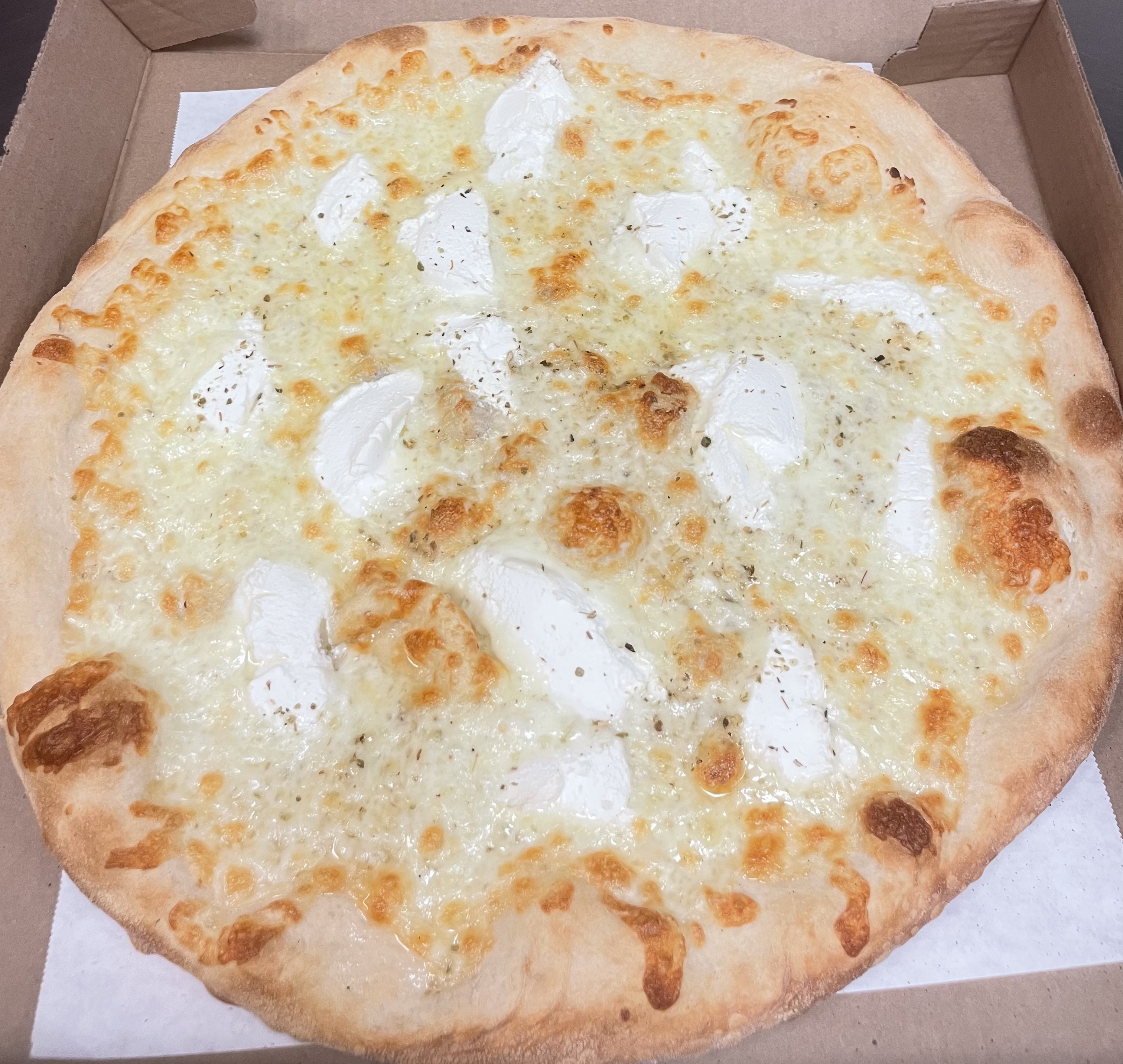 Order Regular White Pizza food online from Dolce- carini store, Philadelphia on bringmethat.com