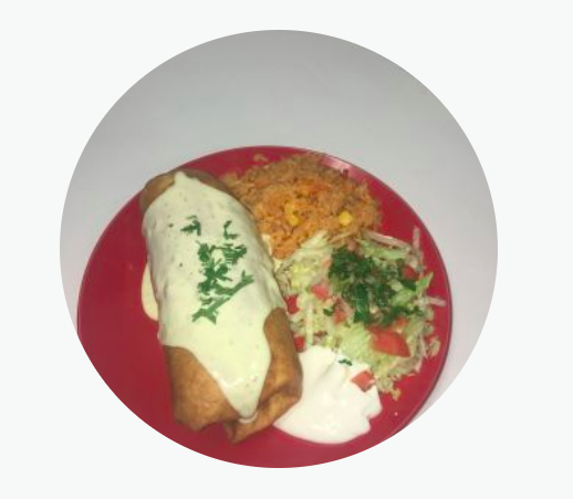 Order Chimichanga Plate food online from Taqueria Gonzalez store, Middleton on bringmethat.com