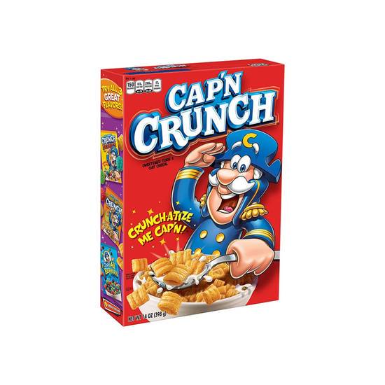 Order Cap'n Crunch Cereal 14oz food online from Pink Dot Logan Heights store, San Diego on bringmethat.com
