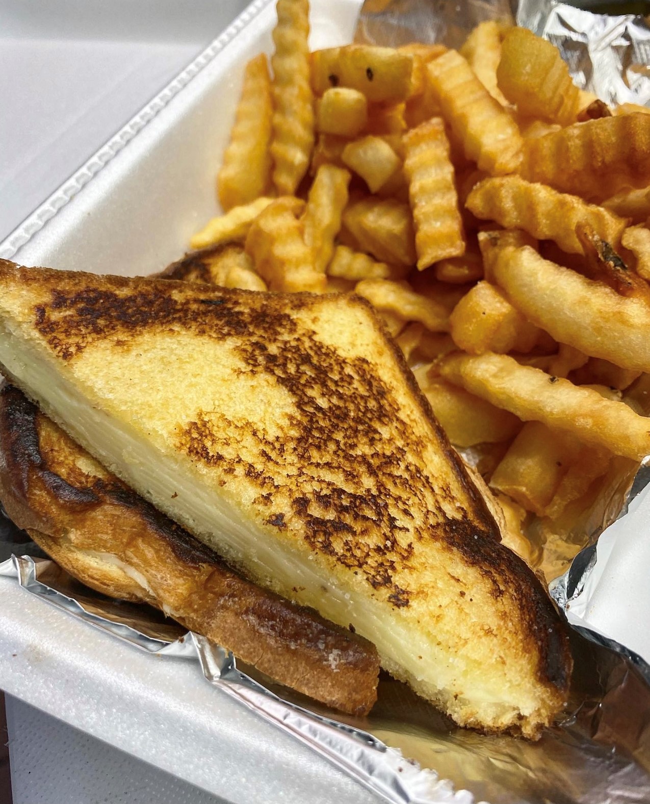 Order Grilled Cheese Sandwich with Fries food online from The Perfect Scoop store, Philadelphia on bringmethat.com