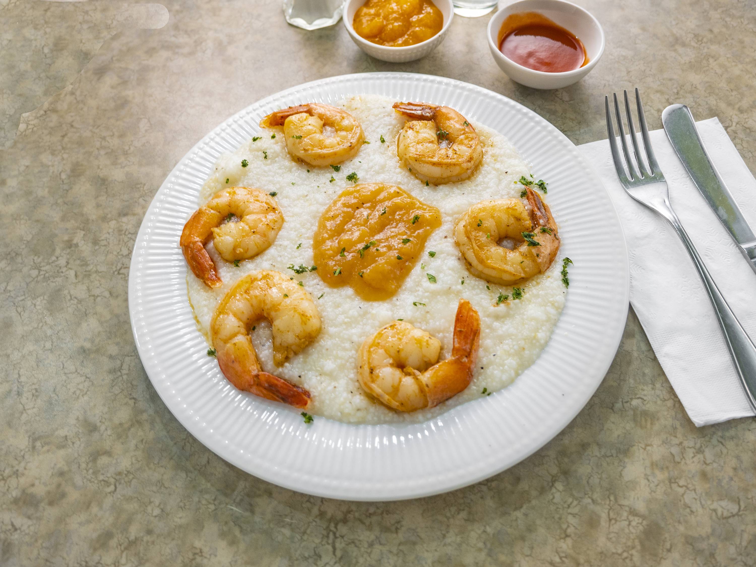 Order Shrimp and Grits food online from Welcome Home Cafe store, Jenkintown on bringmethat.com