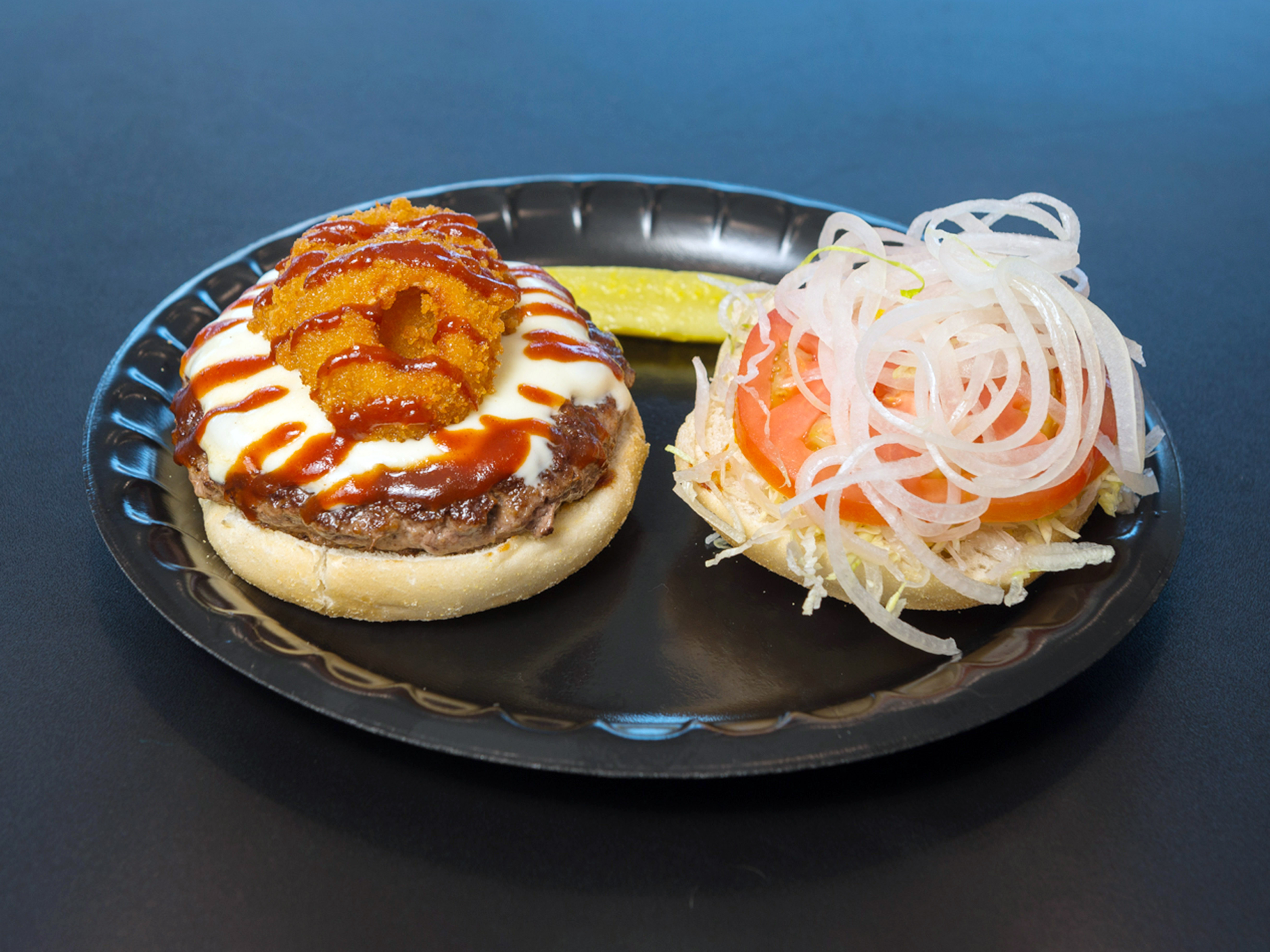 Order Rodeo Burger food online from Philly Grill store, Waterbury on bringmethat.com