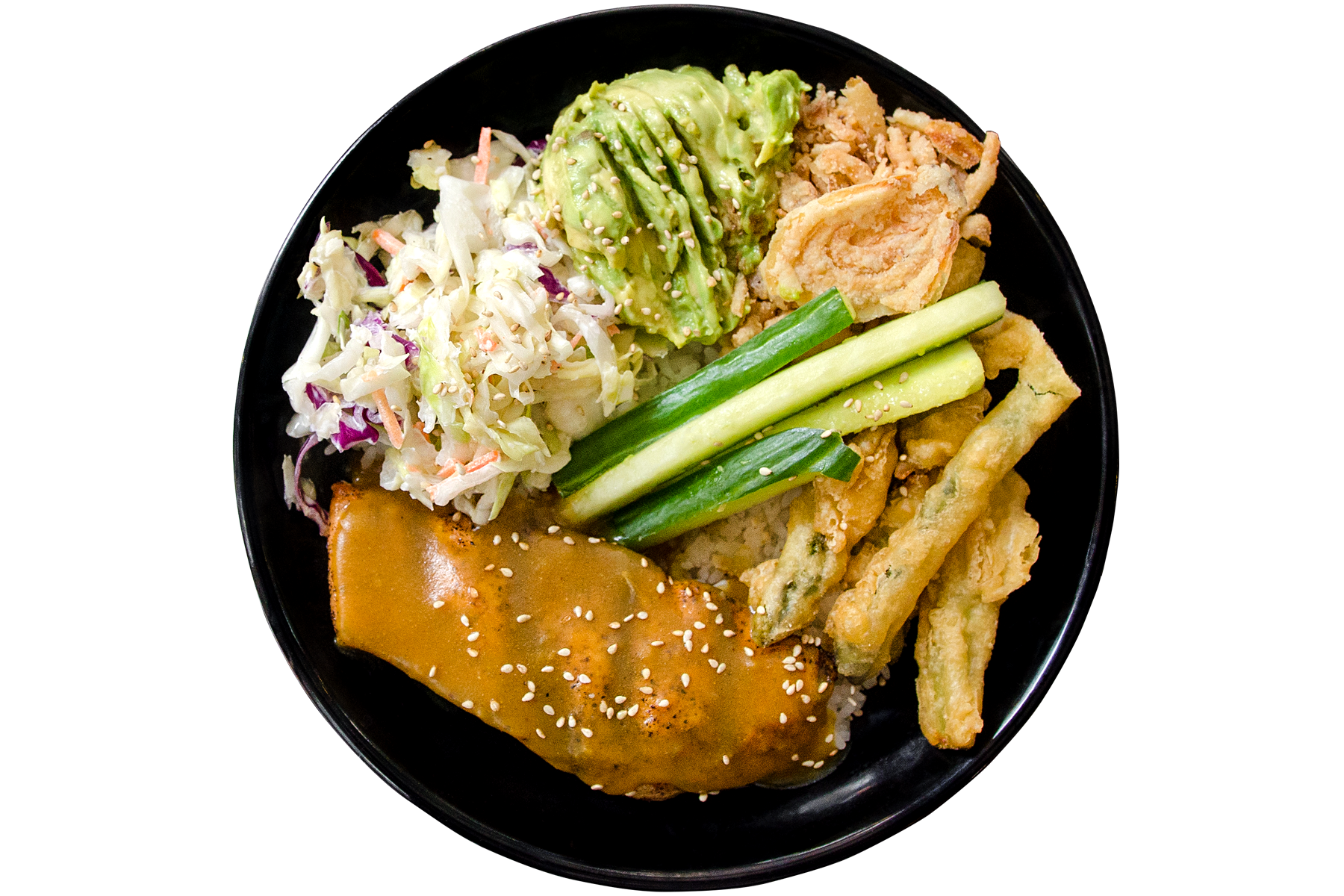 Order Curry Salmon Bowl food online from Motomaki store, Boulder on bringmethat.com