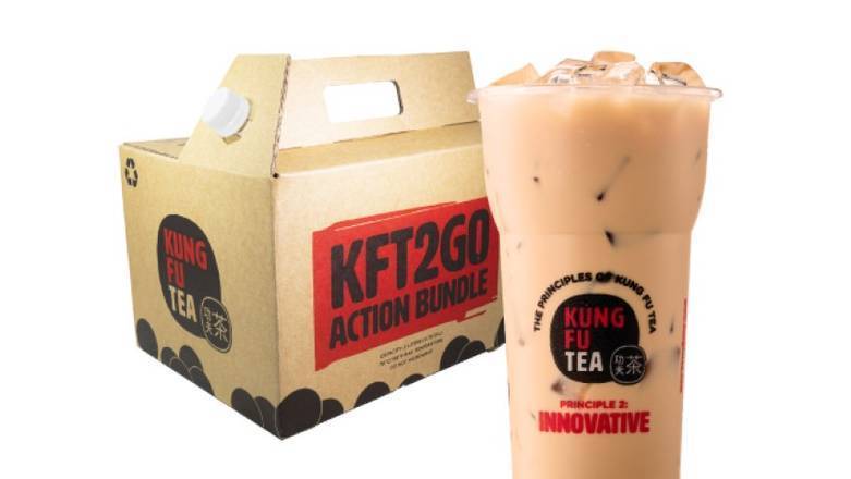 Order KF Thai Milk Tea + Bubble  food online from Kung Fu Tea store, Norfolk on bringmethat.com