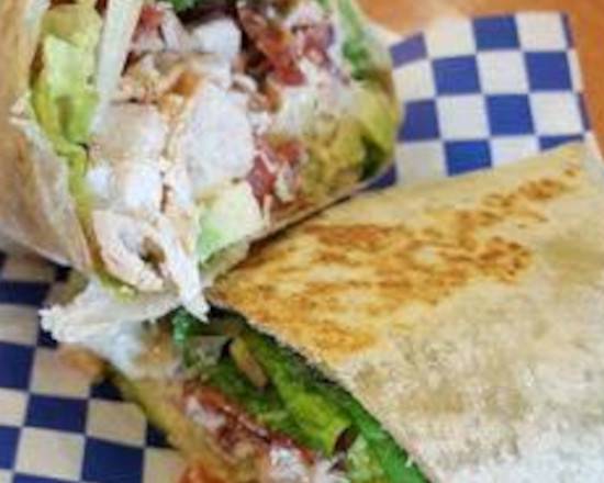 Order Chicken Caesar Wrap food online from The Spot Cafe store, Claremont on bringmethat.com