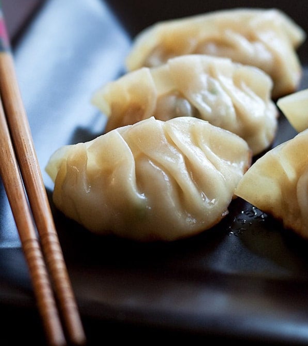 Order 6 piece Steamed Gyoza food online from Yummy Asian Bistro store, Fox River Grove on bringmethat.com