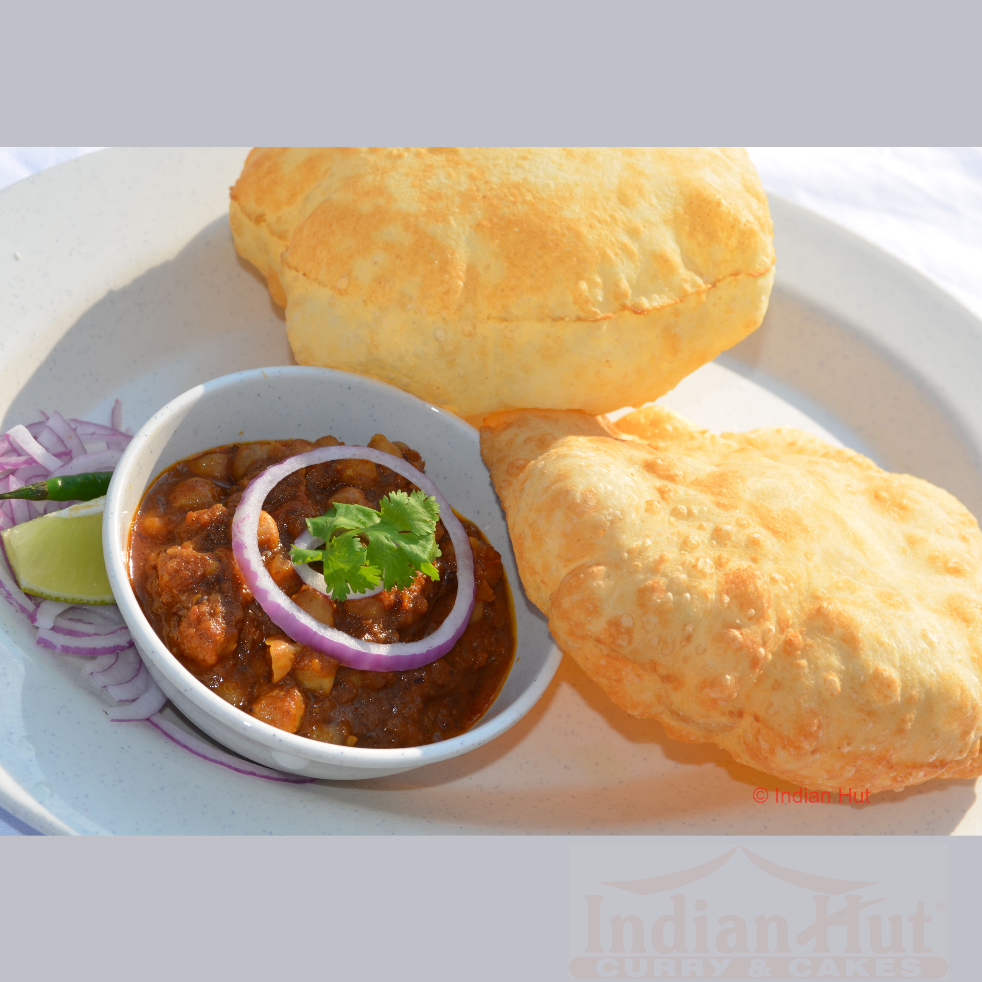 Order B15 Chole Bhatura food online from Indian Hut Lawrenceville store, Lawrence Township on bringmethat.com