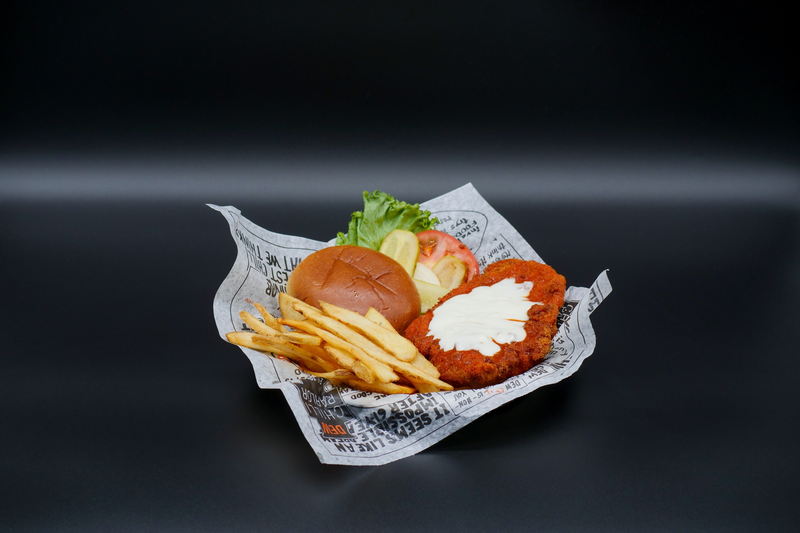 Order Buffalo Chicken Sandwich food online from Dew Chilli Parlor store, Springfield on bringmethat.com