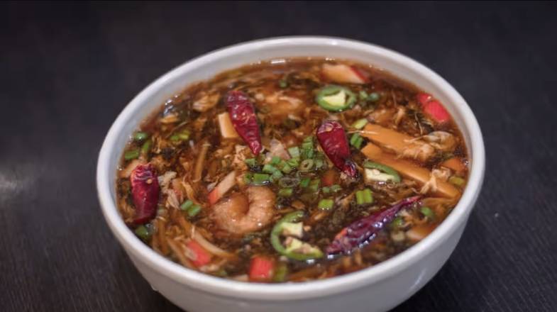 Order Hot and Sour Seafood Soup food online from China Bros store, Escondido on bringmethat.com