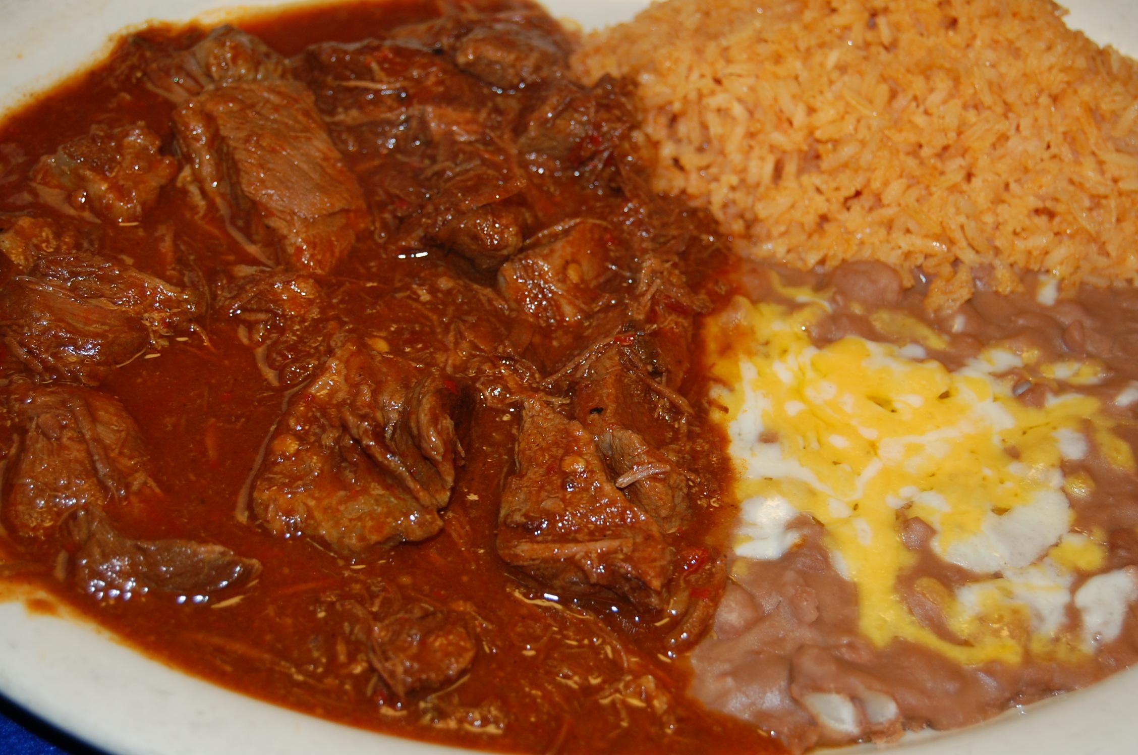 Order Chile Colorado Plate food online from Anita Fine Mexican store, Oceanside on bringmethat.com